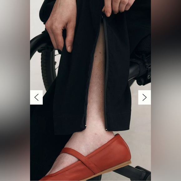 MAEVE Colette 33 Magic Fabric Wide Leg Crop Black Pull On Waist Leg Zip Adaptive - Picture 17 of 17